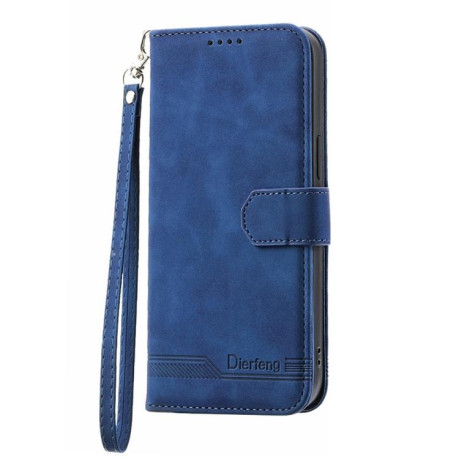 Чохол-книжка Dierfeng Dream Line для Xiaomi Redmi Note 14 4G 164.48mm - синій