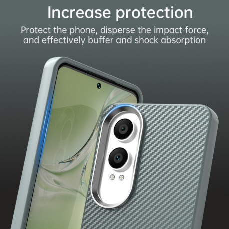 Ударозащитный чехол Carbon Fiber Series IMD на OnePlus Nord CE4 Lite 5G - серый