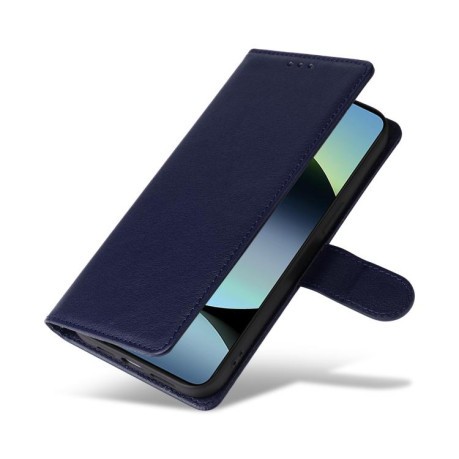 Чохол-книжка 3-Card Slots Multifunctional Leather для Xiaomi Redmi Note 14 4G 164.48mm - синій