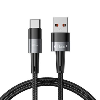 Оригинальный кабель USB-C / USB-C Tech-Protect UltraBoost 1 м 66 Вт на устройства USB-C — серый