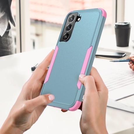 Противоударный чехол EsCase durable для Samsung Galaxy S23 5G - зелено-розовый