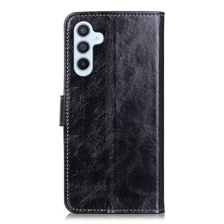 Чохол-книжка Magnetic Retro Crazy Horse Texture Samsung Galaxy M35 5G - чорний