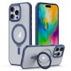 Чехол MagSafe Airbag Shockproof Frostedдля iPhone 16 Pro Max - синий