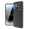 Ударозахисний чохол HMC Carbon Fiber Texture на iPhone 15 Pro Max - чорний