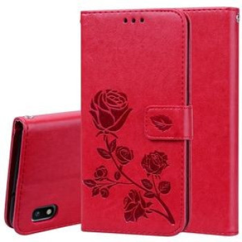 Чехол- книжка  Rose Embossed на Samsung Galaxy A10- красный