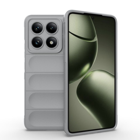 Силиконовый чехол Magic Flannel для Xiaomi 14T 5G Global - серый
