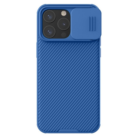 Противоударный чехол NILLKIN CamShield (MagSafe) для iPhone 15 Pro Max - синий