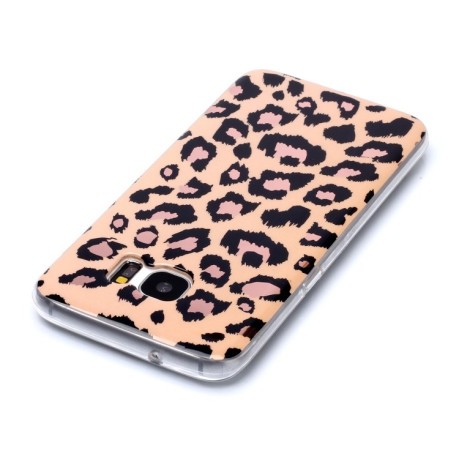 Чехол Plating Marble Pattern для Samsung Galaxy S7 - Leopard
