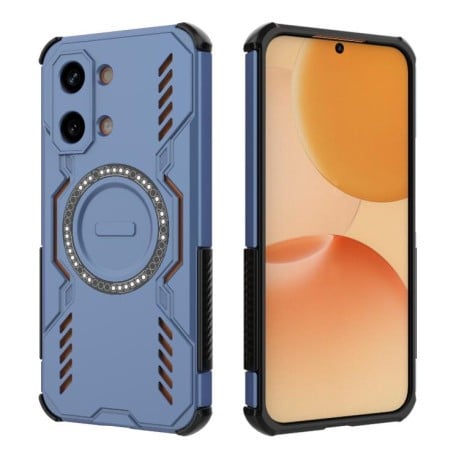 Протиударний чохол Butterfly Armor з MagSafe на Xiaomi Redmi Turbo 5 Max / Poco X8 Pro Max — синій