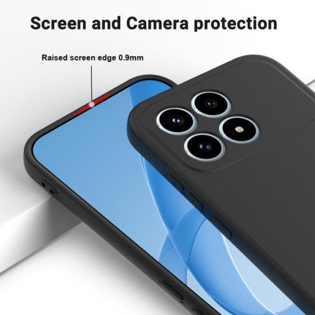 Силиконовый чехол Solid Color Liquid Silicone на Xiaomi Redmi K90 / Poco F8 Pro — чёрный