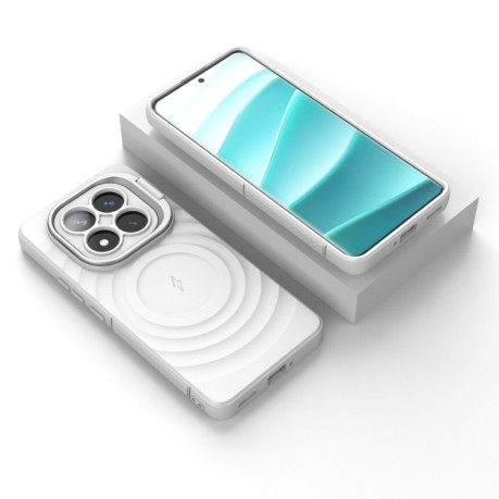 Чохол Lens Frame Bracket Corrugated MagSafe для Xiaomi Redmi Note 14 Pro+ 5G - білий
