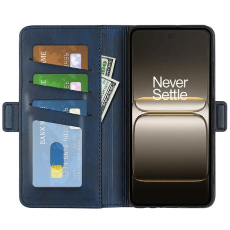 Чохол-книжка Dual-side Magnetic Buckle на OnePlus Nord 5 / Ace 5 Ultra - синій