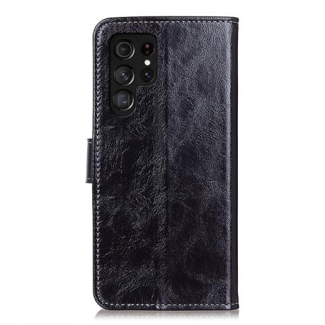 Чохол-книжа Magnetic Retro Crazy Horse Texture для Samsung Galaxy S25 Ultra 5G - чорний