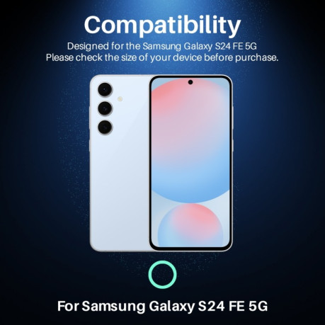 Защитное стекло NORTHJO Glitter Camera Lens Protector Tempered Glass Metal Ring на Samsung Galaxy S24 FE 5G - серебристое