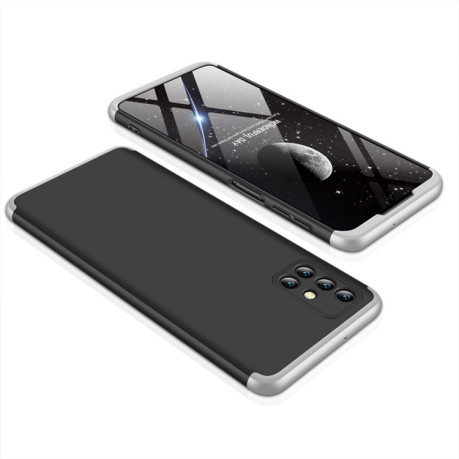 Протиударний чохол GKK Three Stage Splicing Samsung Galaxy M31s - чорно-сріблястий