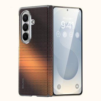 Чохол SULADA Kevlar Woven Texture Magnetic на Samsung Galaxy Fold8 Ultra 5G — синій