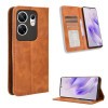 Чохол-книжка Magnetic Buckle Retro Crazy Horse Texture на Infinix Zero 30 4G - коричневий