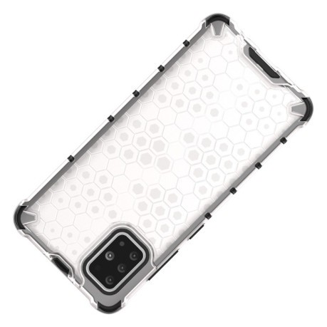 Противоударный чехол Honeycomb на Samsung Galaxy A51-белый