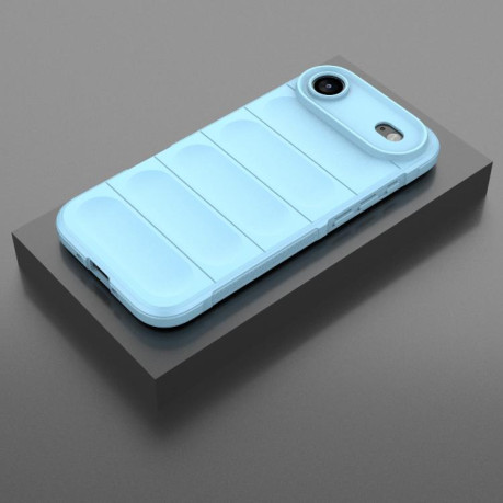 Силиконовый чехол Magic Flannel для iPhone Air - голубой