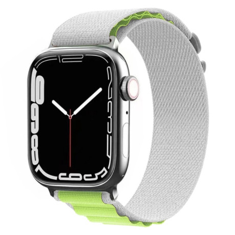 Ремешок Nylon Loop для Apple Watch Series 8/7 41mm/40mm /38mm - серо-зеленый