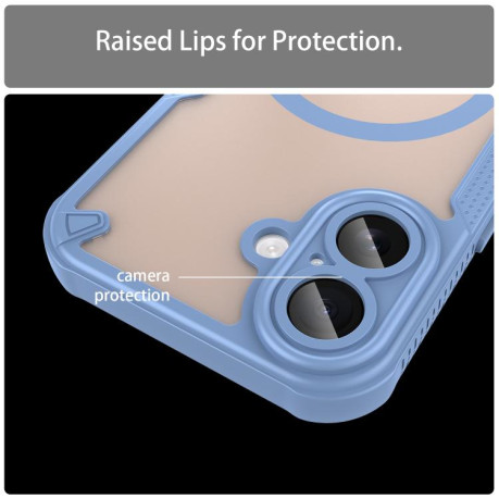 Чохол Armor Glaze з MagSafe Magnetic на iPhone 17 - синій