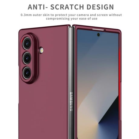 Протиударний чохол Armor Series на Samsung Galaxy Fold 7 5G - винно-червоний