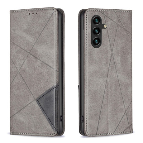 Чехол-книжка Rhombus Texture для Samsung Galaxy A05s - серый