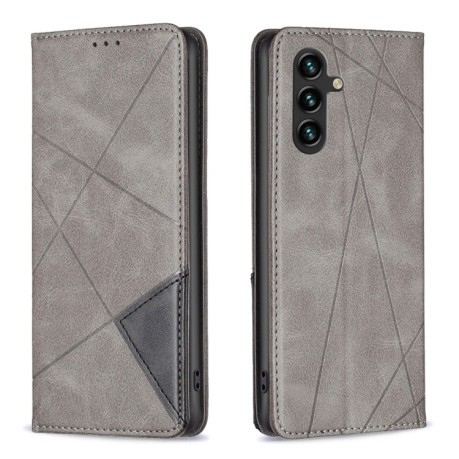 Чохол-книжка Rhombus Texture  для Samsung Galaxy A56 5G - сірий
