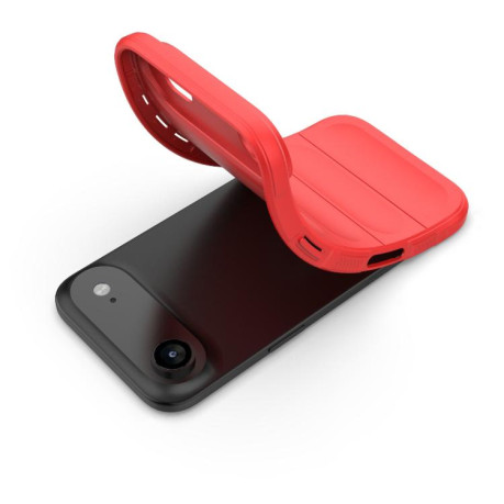 Силиконовый чехол Magic Flannel для iPhone Air - винно-красный