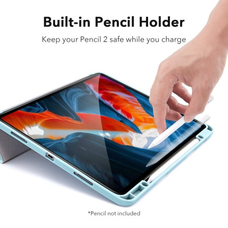 Чехол-книжка ESR Rebound Pencil Series на iPad Pro 12.9 (2021) - голубой
