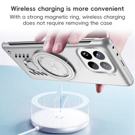 Протиударний чохол Ice Feeling Cooling MagSafe Magnetic для Xiaomi 15 Pro - чорний