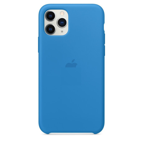 Силиконовый чехол Silicone Case Surf Blue на iPhone 11 Pro-премиальное качество