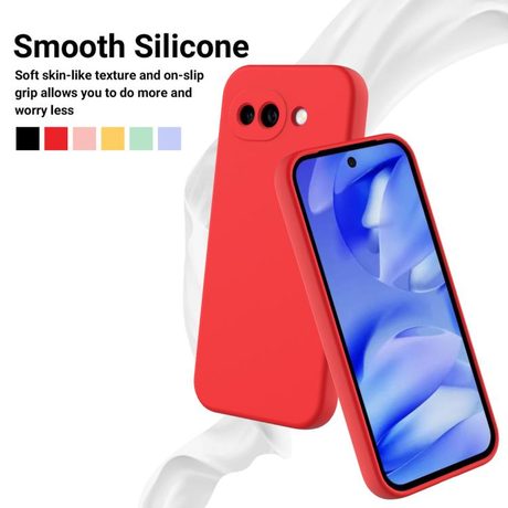 Силиконовый чехол Solid Color Liquid Silicone на Google Pixel 10a — красный