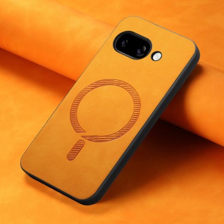 Чохол Retro MagSafe Magnetic PU на Google Pixel 9a - жовтий