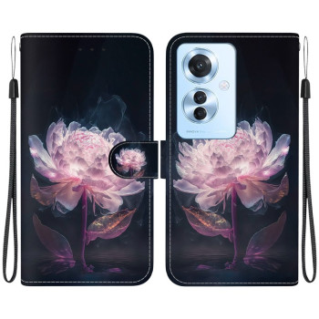 Чохол-книжка Colored Drawing Series на OPPO Reno11 F Global - Peony