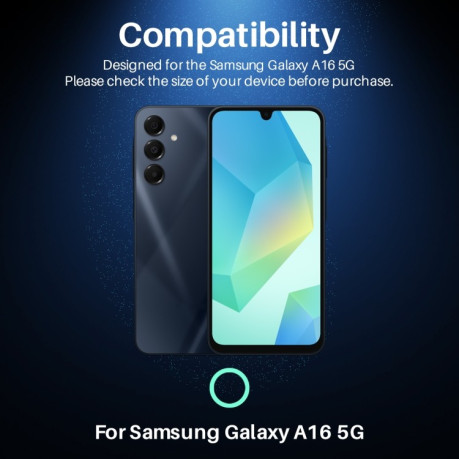 Защитное стекло NORTHJO Glitter Camera Lens Protector Tempered Glass Metal Ring на Samsung Galaxy A16 5G - черное