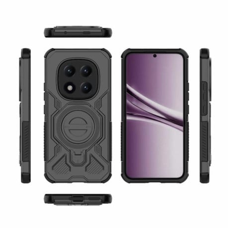 Противоударный чехол J-20 Solid Color MagSafe Magnetic для Poco 8 Pro/Redmi Note 15 Pro+ 5G Global 163.3mm — чёрный