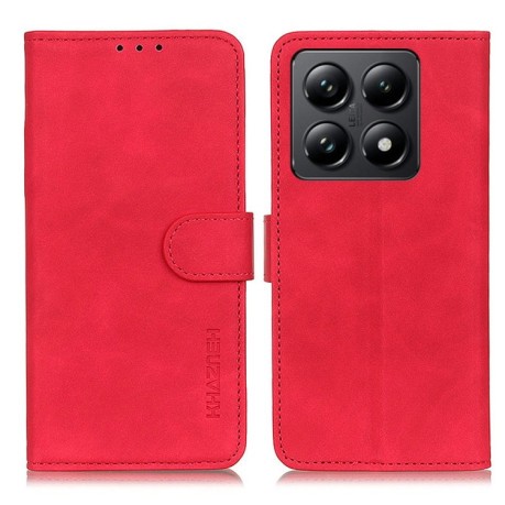 Чохол-книжка KHAZNEH Cowhide Texture на Xiaomi 14T Pro - червоний