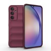 Силиконовый чехол Magic Flannel для Samsung Galaxy A35 5G - винно-красный