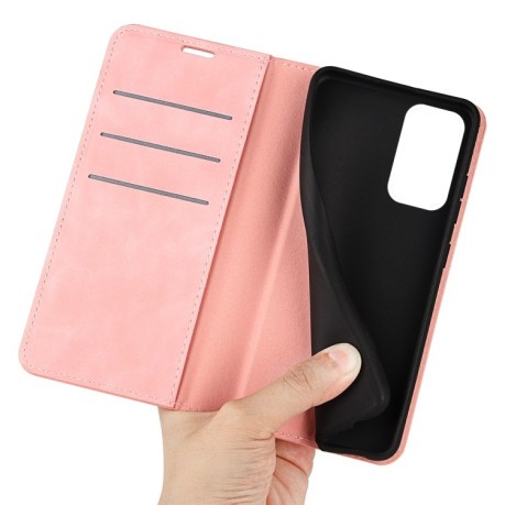 Чехол-книжка Retro Skin Feel Business Magnetic на Xiaomi Redmi Note 11/ Poco M4 Pro 5G - розовый