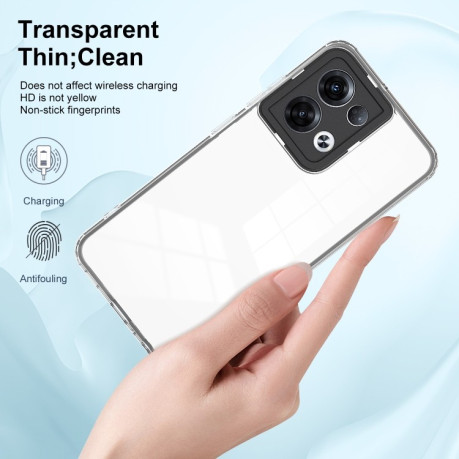 Протиударний чохол 3 in 1 Clear для OPPO Reno 8 5G - чорний