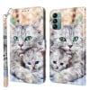 Чохол-книжка 3D Painting Leather Samsung Galaxy A04s - Two Loving Cats