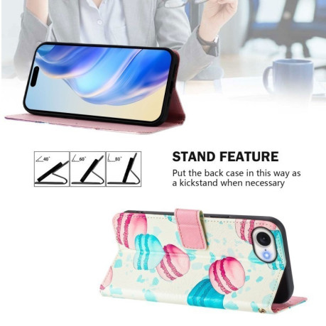 Чохол-книжка Colored Drawing Pattern для iPhone 16e - кольоровий
