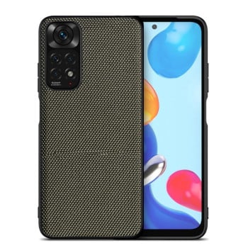 Противоударный чехол Nylon Cloth для Xiaomi Redmi Note 11/11S - зеленый
