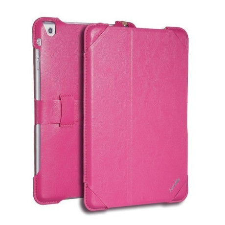 Ультратонкий Кожаный Чехол i Smile Ultraslim 1.08cm Smart розовый для iPad Mini, Mini 2, 3
