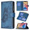 Чохол-гаманець Flying Butterfly Embossing для iPhone 13 mini - синій