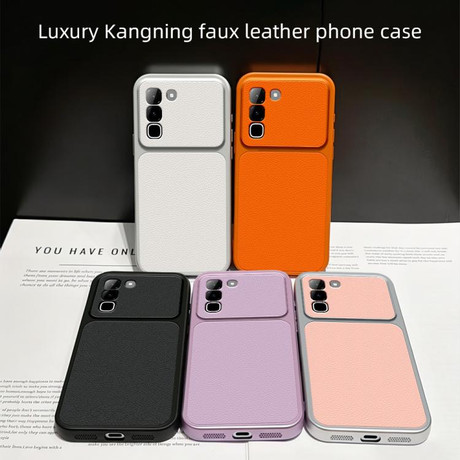 Противоударный чехол Lambskin Series Skin Feel Shockproof с мягким покрытием на Infinix Hot 70 5G / 4G — чёрный
