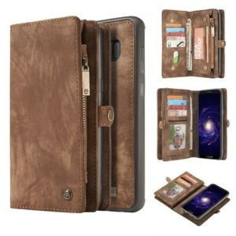 Шкіряний чохол-гаманець CaseMe на Samsung Galaxy S8/G950 Crazy Horse Texture -коричневий