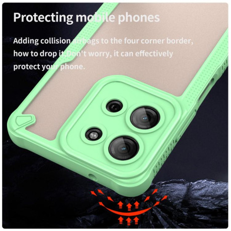 Протиударний чохол Armor Glaze PC Hybrid для Motorola Moto G75 5G - зелений