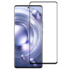 Захисне скло 9H HD 3D Curved (Edge Glue) для Vivo X80 / X80 Pro - чорне